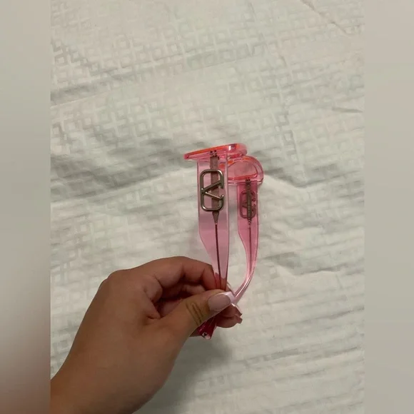 Valentino logo rectangle sunglasses women glasses - Picture 4 of 10